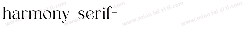 harmony serif字体转换